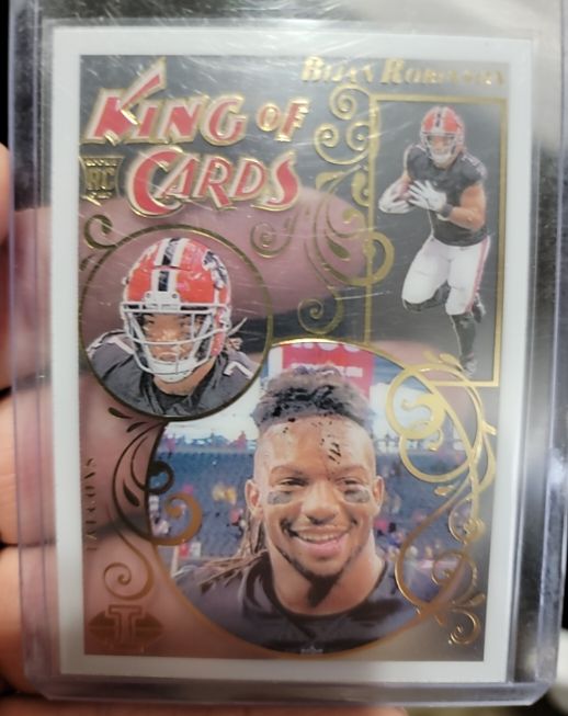 2023 Panini Illusions #15 Bijan Robinson King of Cards Rookie — front