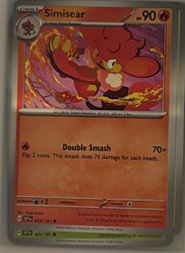 2024 Pokémon SV08: Surging Sparks #023 Simisear — front