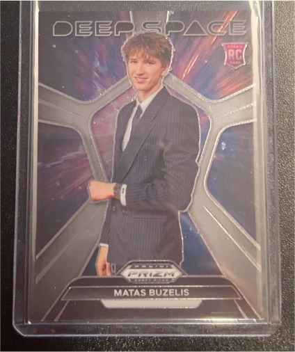 2024 Panini Prizm Draft Picks #7 Matas Buzelis Deep Space RC — front