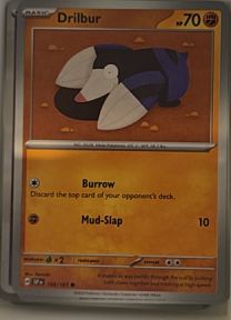 2024 Pokémon SV08: Surging Sparks #108 Drilbur — front