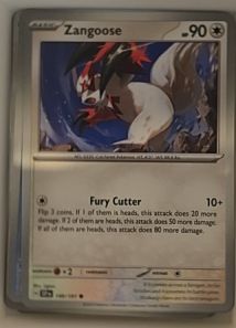 2024 Pokémon SV08: Surging Sparks #149 Zangoose — front