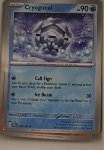2025 Pokémon TCG Surging Sparks #047 Cryogonal — front