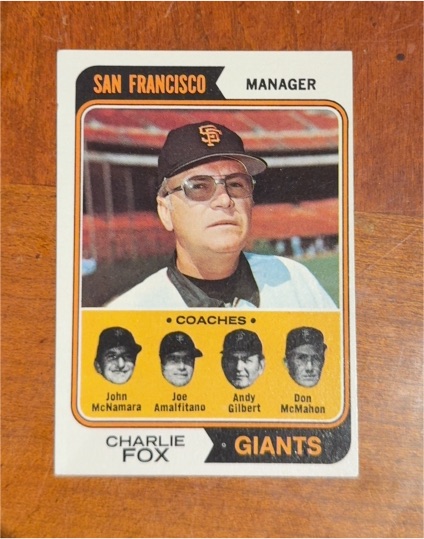 1974 Topps #78 Charlie Fox — front