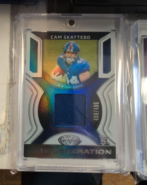 2025 Panini Certified #NGJ-CSK Cam Skattebo — front