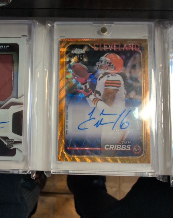 2024 Topps Chrome Autographs #BA-JCR Josh Cribbs — front
