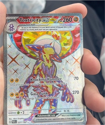 2023 Pokémon SV04 Paradox Rift #227 Toxtricity ex — front