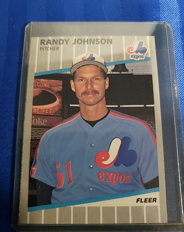 1989 Fleer #381 Randy Johnson — front
