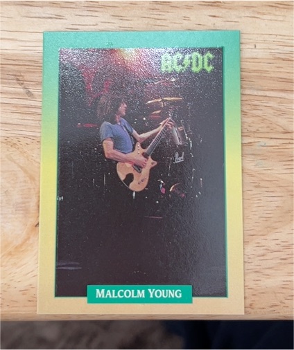 1991 Brockum RockCards #56 Malcolm Young AC/DC — front