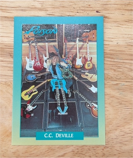 1991 Brockum Rock Cards #209 C.C. Deville — front