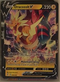 2021 Pokémon TCG Evolving Skies #058 Dracozolt V — front