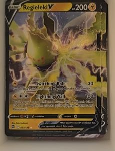 2022 Pokémon TCG SWSH12: Silver Tempest #057 Regieleki V — front