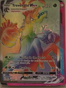2021 Pokemon Sword & Shield Evolving Skies #206 Trevenant VMAX — front