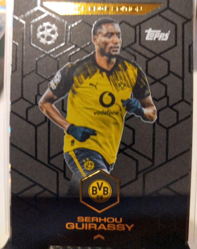 2023-24 Topps UEFA Champions League Serhou Guirassy Black Edge Edition — front