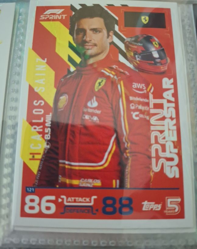 2024 Topps Turbo Attax #121 Carlos Sainz — front
