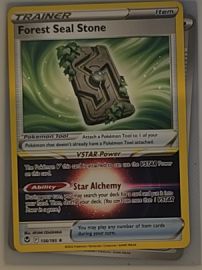 2022 Pokémon Sword & Shield Silver Tempest #156 Forest Seal Stone — front