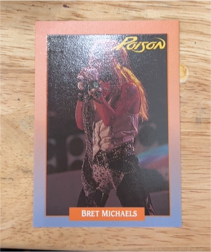 1991 Brockum RockCards #219 Bret Michaels Poison — front