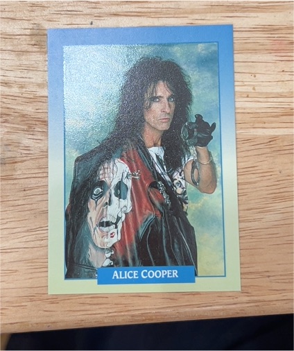 1991 Brockum RockCards #140 Alice Cooper — front
