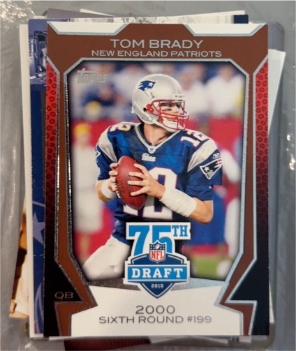 2010 Topps 75th Draft Anniversary #75DA-3 Tom Brady — front