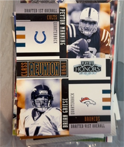 2005 Playoff Honors Class Reunion #CR-3 Peyton Manning / Brian Griese — front