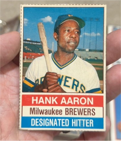 1976 Hostess #94 Hank Aaron — front
