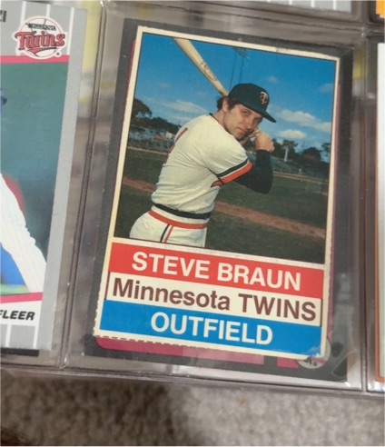 1976 Hostess #96 Steve Braun — front