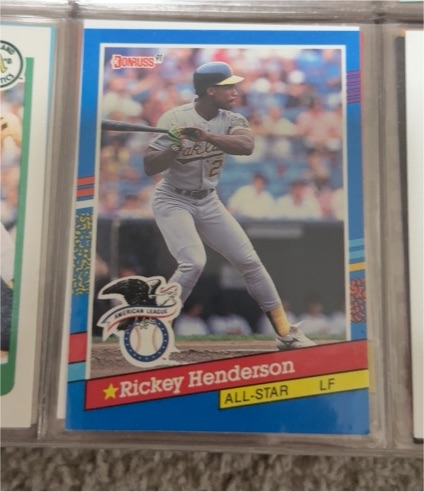 1991 Donruss #53 Rickey Henderson All-Star — front
