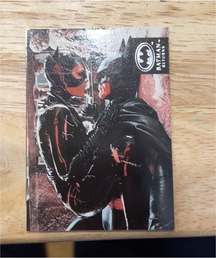 1992 Topps Stadium Club Batman Returns #6 Batman and Catwoman — front