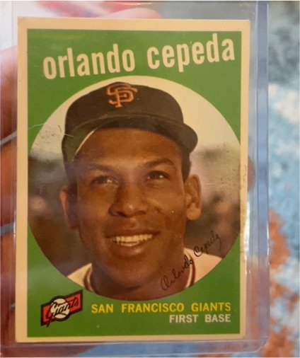 1959 Topps #390 Orlando Cepeda — front