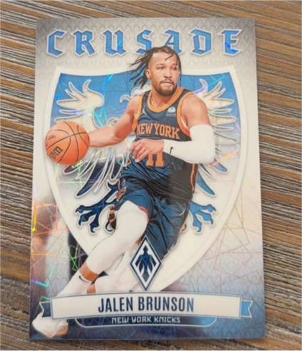 2023-24 Panini Phoenix Crusade #11 Jalen Brunson — front