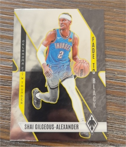 2023-24 Panini Phoenix #5 Shai Gilgeous-Alexander Fade to Black — front
