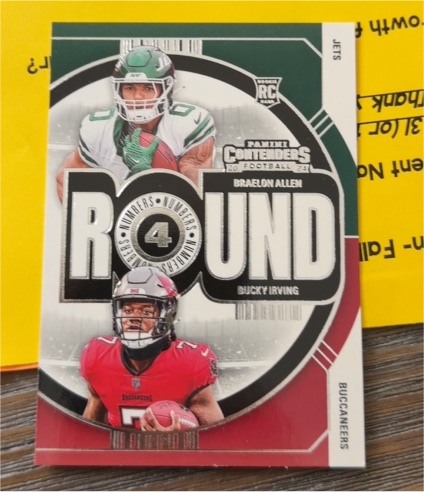 2024 Panini Contenders Football Round Numbers Braelon Allen Bucky Irving #16 — front