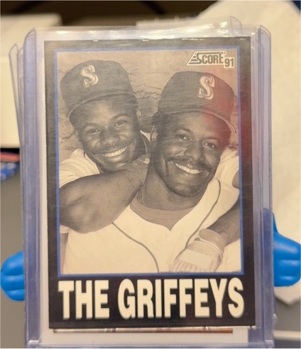1991 Score #841 Ken Griffey Jr./Ken Griffey Sr. The Griffeys — front