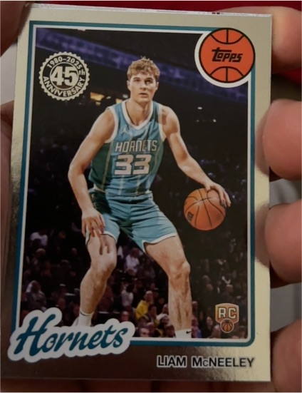 2025-26 Topps Basketball 45th Anniversary #80BK-88 Liam McNeeley — front