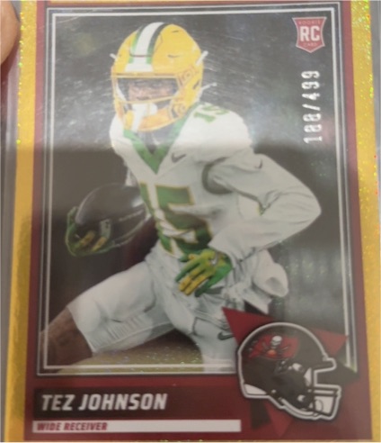 2025 Panini Score #34 Tez Johnson — front