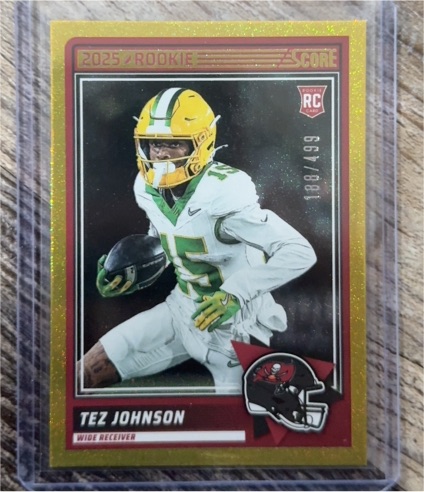 2025 Panini Score #34 Tez Johnson — front