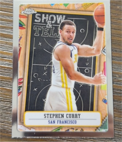 2024-25 Topps Chrome #ST-7 Stephen Curry Show and Tell — front