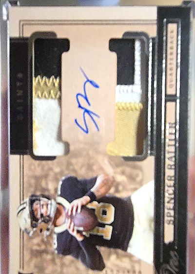 2024 Panini One #1 Spencer Rattler Rookie Dual Patch Auto — front