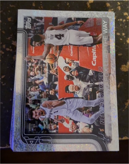 2025-26 Topps #300 Victor Wembanyama & Fox Lead The Way — front
