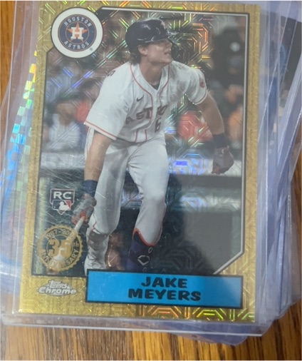 2022 Topps Series 2 1987 Topps Chrome Silver Pack Mojo #T87C2-55 Jake Meyers — front