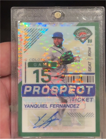 2024 Panini Prospect Edition #141 Yanquiel Fernandez — front