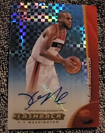 2024-25 Topps Finest Flashback Auto #FBA-KM Khris Middleton — front