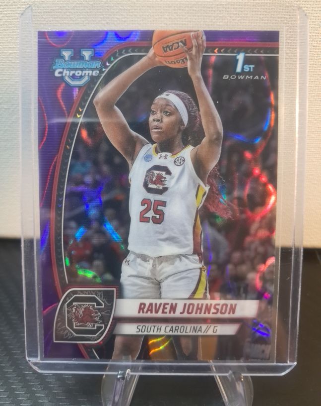 2024-25 Bowman University Chrome #60 Raven Johnson — front