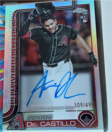 2025 Topps Chrome #RA-AD Adrian Del Castillo — front