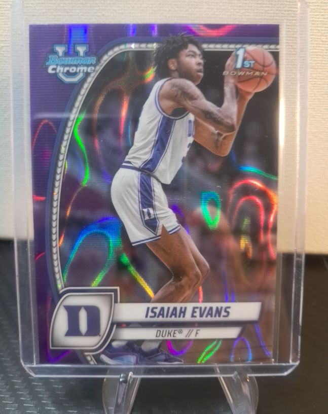 2024-25 Bowman Chrome University #27 Isaiah Evans — front