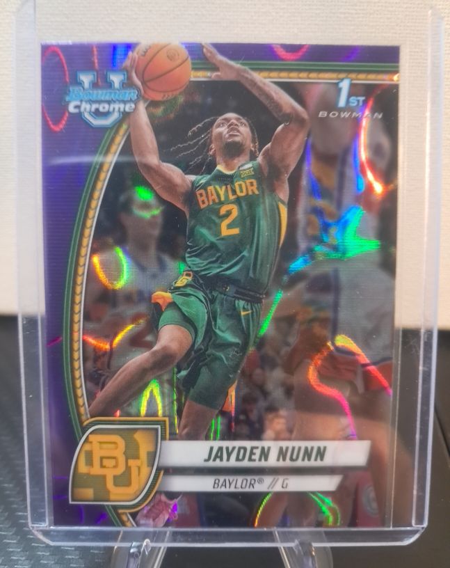 2024-25 Bowman University Chrome #30 Jayden Nunn — front