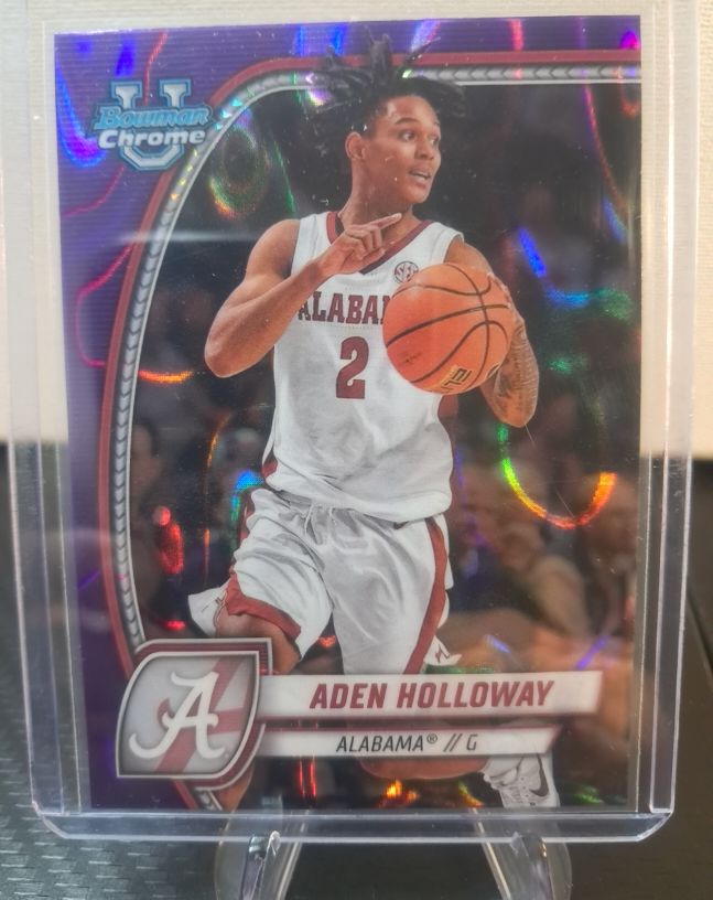 2024-25 Bowman University Chrome #57 Aden Holloway — front