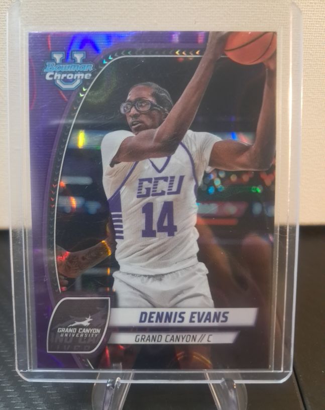 2024-25 Bowman University Chrome #89 Dennis Evans — front