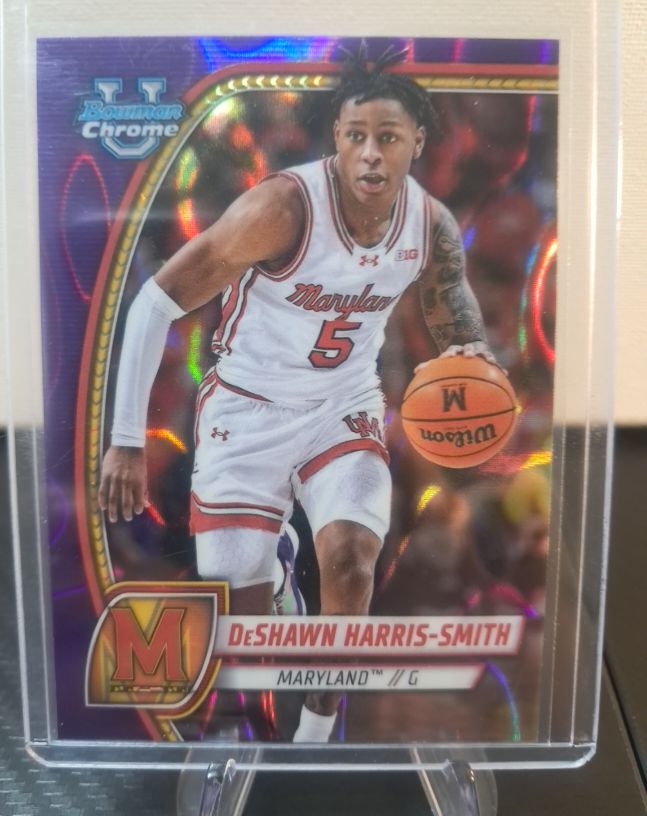 2024-25 Bowman University Chrome #85 DeShawn Harris-Smith — front