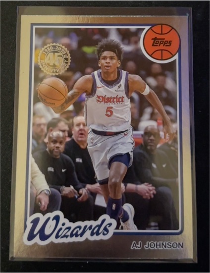 2025-26 Topps #80BK-18 AJ Johnson 1980-81 Topps Basketball — front