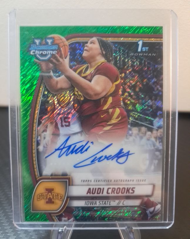 2024-25 Bowman Chrome University #9 Audi Crooks — front